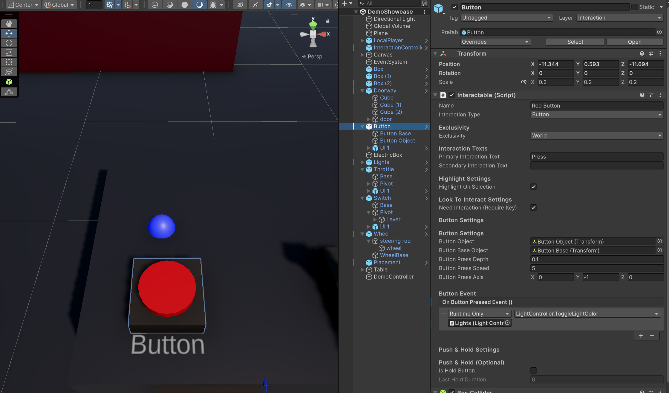 Button Interaction