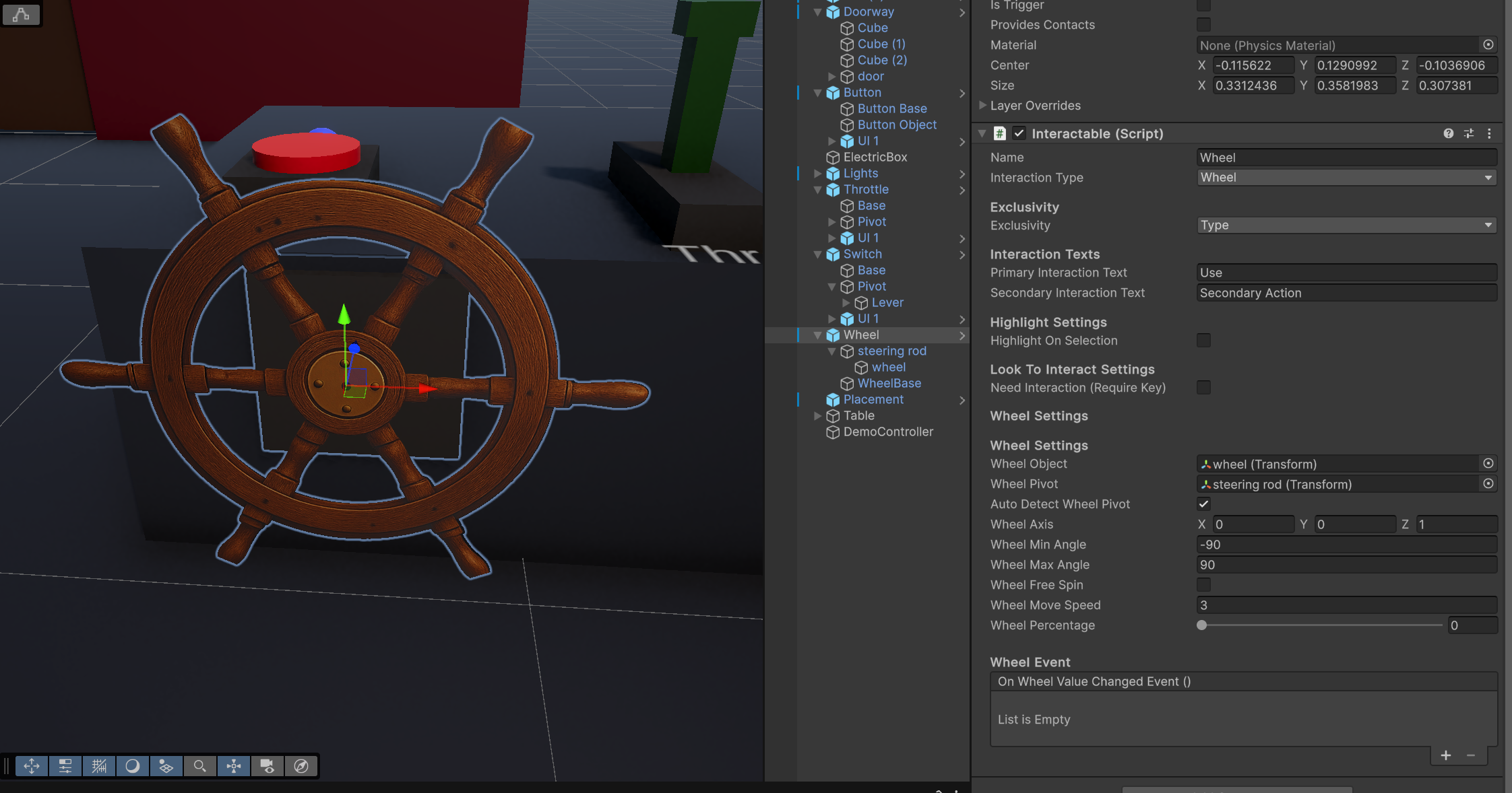 Wheel Interaction