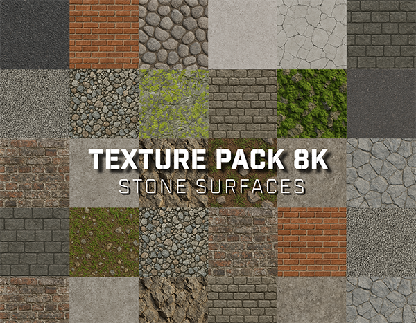 8K Stone Surfaces Pack Preview